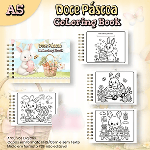 Arquivo Páscoa Doce Livro de Colorir A5