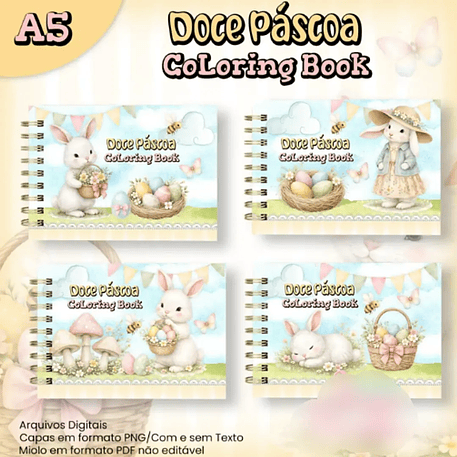 Arquivo Páscoa Doce Livro de Colorir A5 2