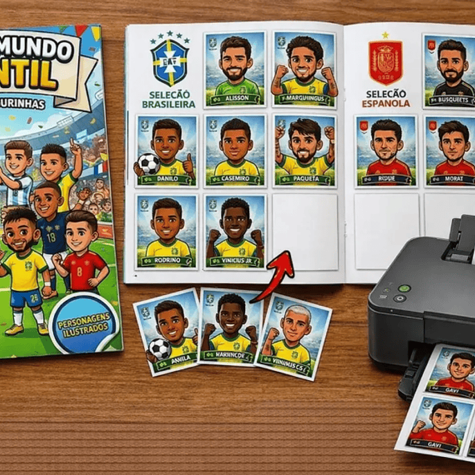 Arquivo Àlbum de Figurinhas Copa do Mundo Kids 2026 1