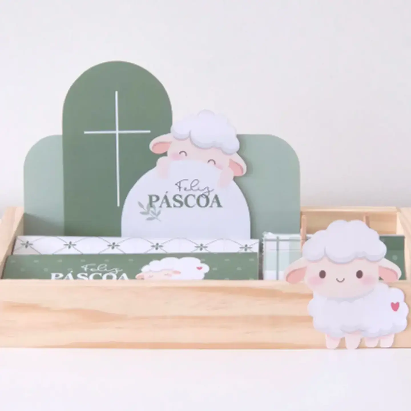 Arquivo Páscoa Ovelhinha Cesta 1