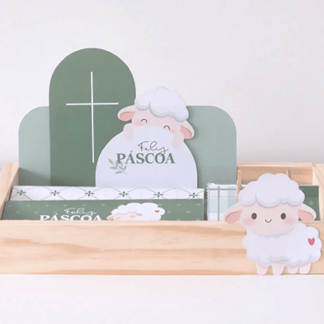 Arquivo Páscoa Ovelhinha Cesta 1