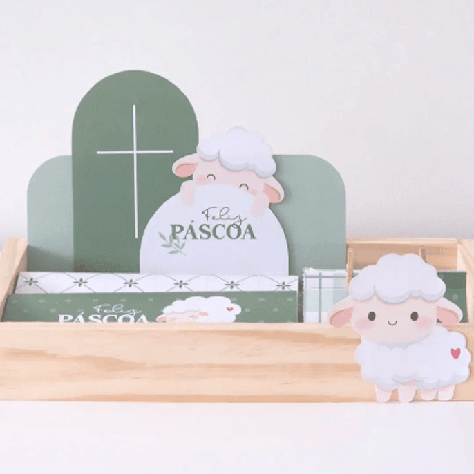 Arquivo Páscoa Ovelhinha Cesta 1