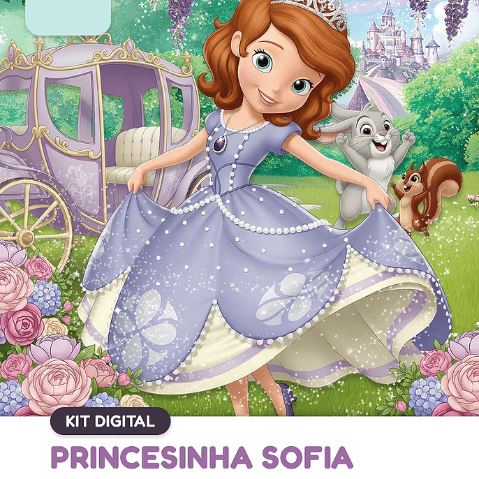 Kit Digital Princesinha Sofia 1