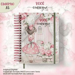 Arquivo Caderno A5 Pautado Você Consegue