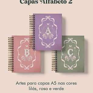 Arquivo Capas Alfabeto 2 (Lilás, Rosa e Verde)