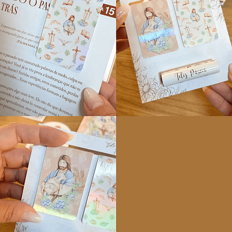 Arquivo Páscoa Card Marca Páginas Magnético Cristão 1