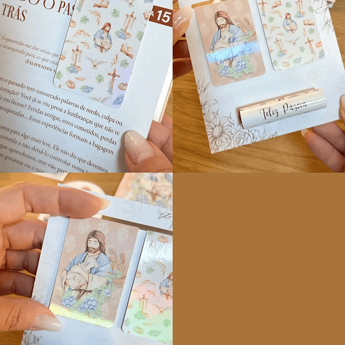 Arquivo Páscoa Card Marca Páginas Magnético Cristão 1