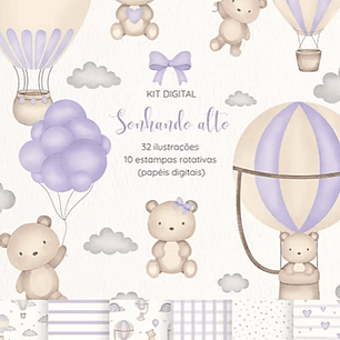 Kit Digital Sonhando Alto Lilás