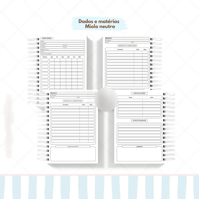 Arquivo Combo Cadernos + Bônus 8