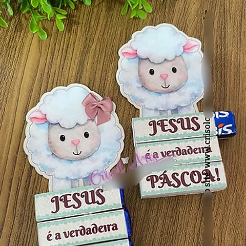 Arquivo Páscoa Cristã Card Bis Ovelhinha