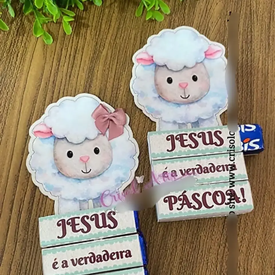 Arquivo Páscoa Cristã Card Bis Ovelhinha 1