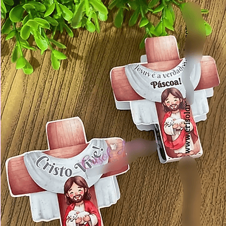 Arquivo Páscoa Cristã Card Cruz Cristo Vive 1