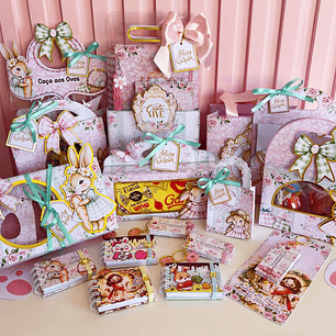Arquivo Coleção Páscoa Rosa Coelhinho e Cristão