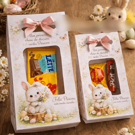 Arquivo Páscoa Moldes para Sacolinhas (Coelho) - G e P 1