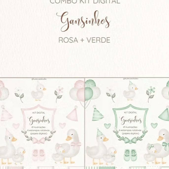 Kit Digital Gansinhos 1