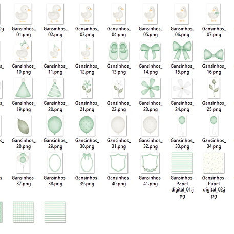 Kit Digital Gansinhos 2