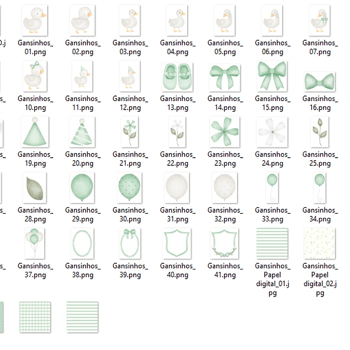 Kit Digital Gansinhos 2