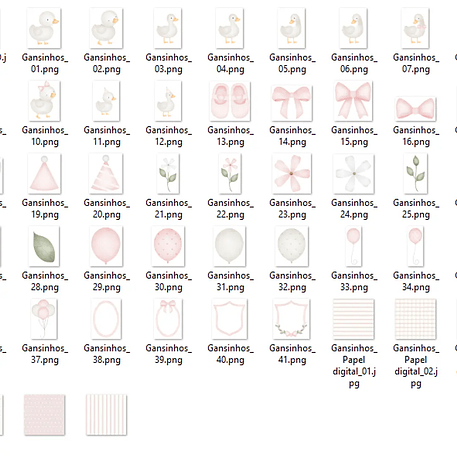 Kit Digital Gansinhos 3