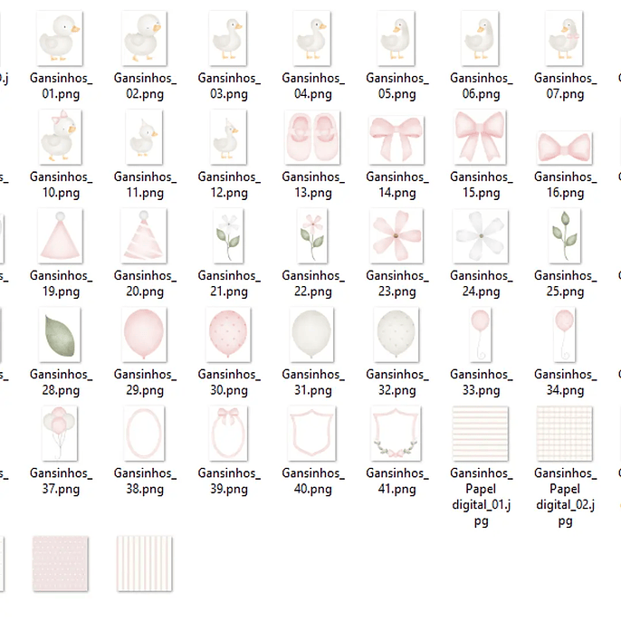 Kit Digital Gansinhos 3