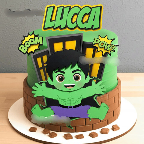 Arquivo Topo de Bolo Hulk