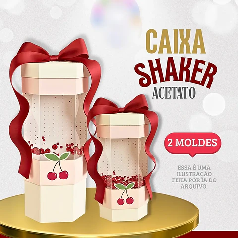 Arquivo Molde Caixa Shaker