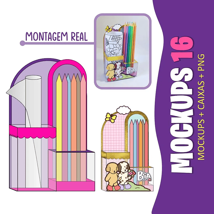 Arquivo para Mockup Kit Colorir 1