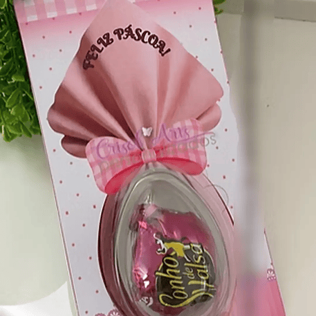 Arquivo Páscoa Rosa Card Blister Ovo de 50g 1