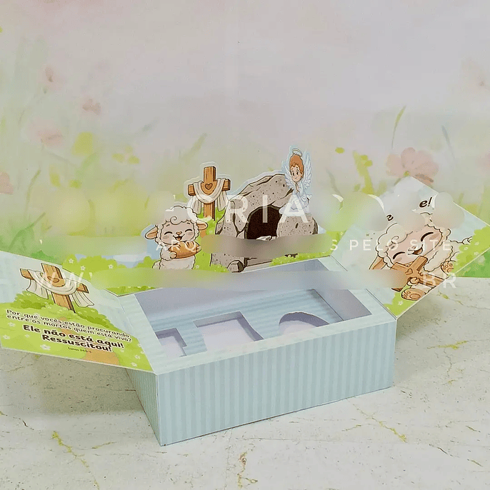 Arquivo Páscoa Kit Confeiteiro Caixa Pop - Up 1