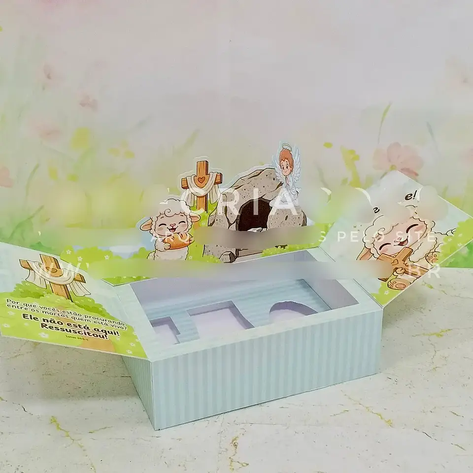 Arquivo Páscoa Kit Confeiteiro Caixa Pop - Up 1