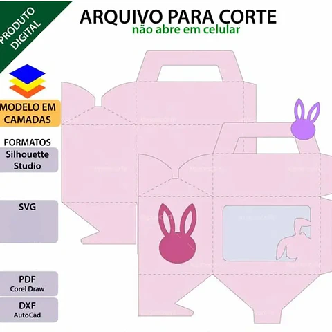 Arquivo Páscoa Caixinha Maleta