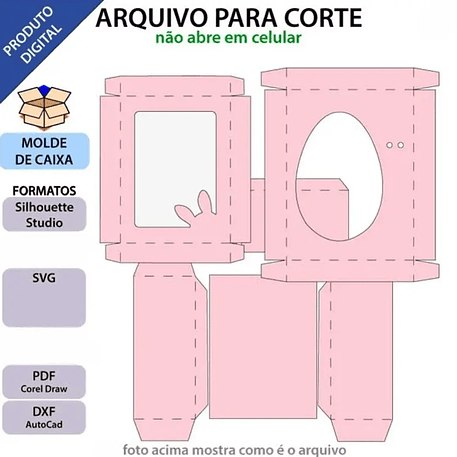 Arquivo Páscoa Caixinha de Ovo 350g 1