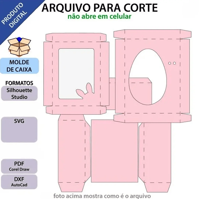 Arquivo Páscoa Caixinha de Ovo 350g 1