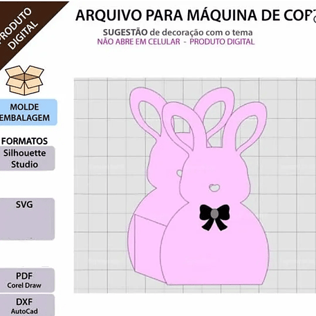 Arquivo Páscoa Sacolinha Coelhinho 1