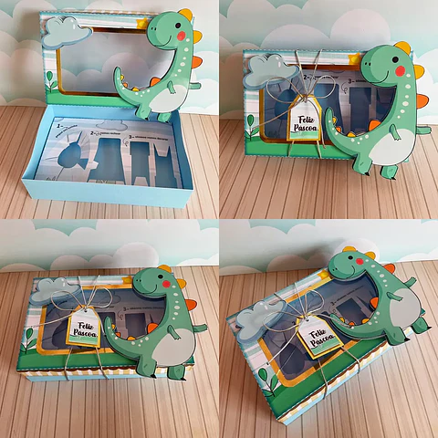 Arquivo Páscoa Mini Confeiteiro Dinossauro