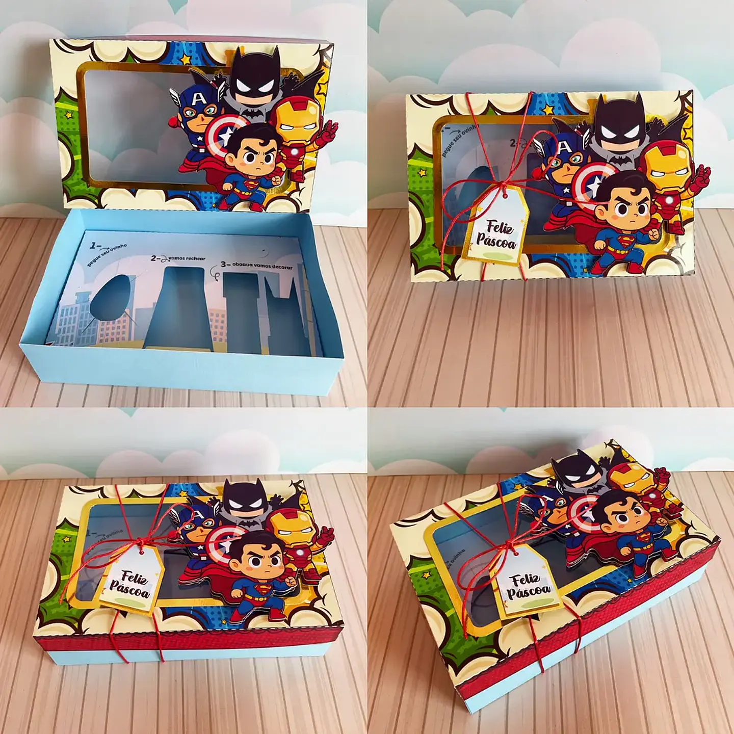 Arquivo Páscoa Mini Confeiteiro Heróis 1