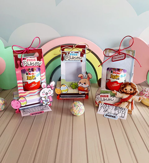 Arquivo Páscoa Caixinha de Colorir Kinder