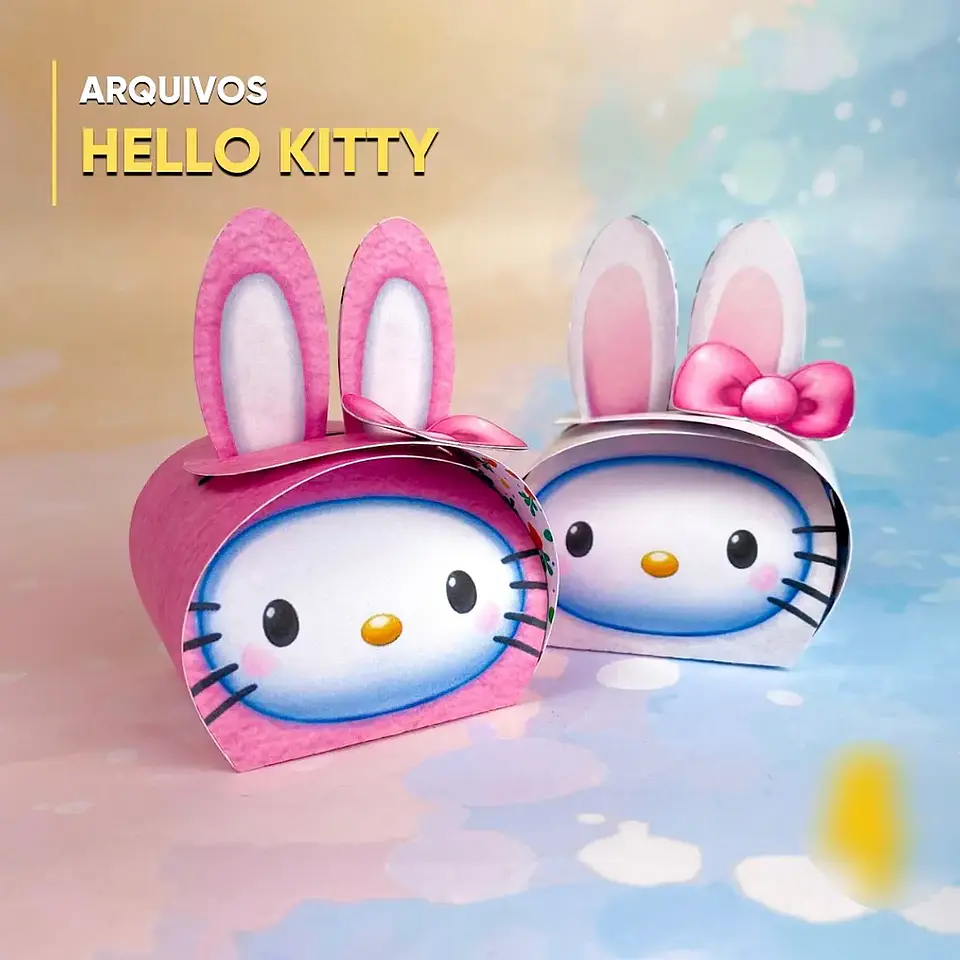 Arquivo Páscoa Caixa Bombom Hello Kitty 1