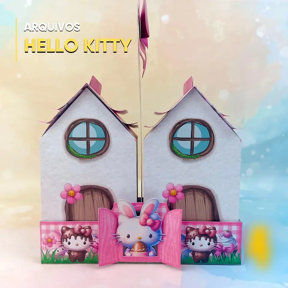 Arquivo Páscoa Casinha Hello Kitty 1