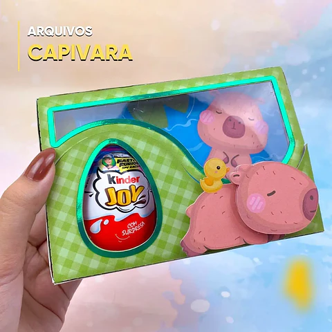 Arquivo Páscoa Kinder Ovo Capivara