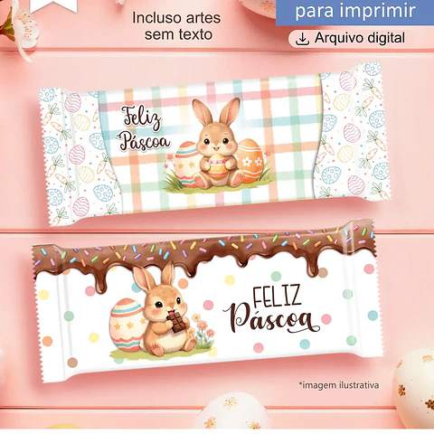 Arquivo Páscoa Kit Printable Embalagem Chocolates