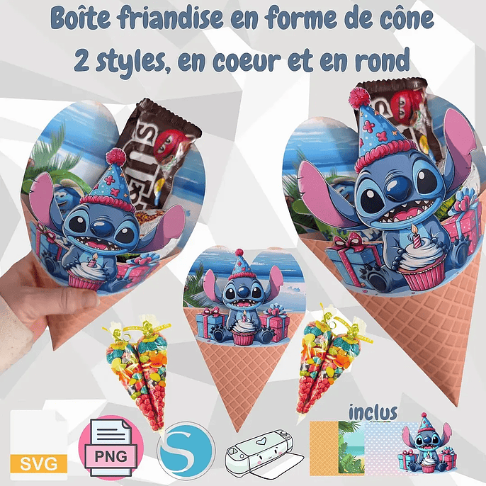 Arquivo Páscoa Molde Caixa Cone de Doces 1