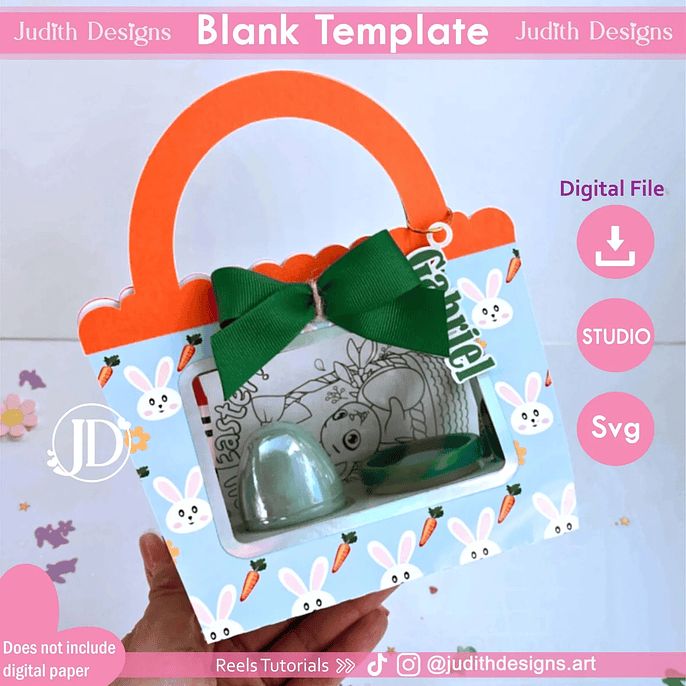 Arquivo Páscoa Molde de caixa de atividades de Páscoa 1