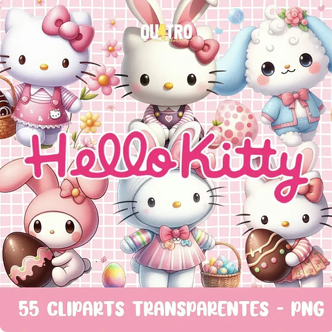 Kit Digital Páscoa Hello Kitty