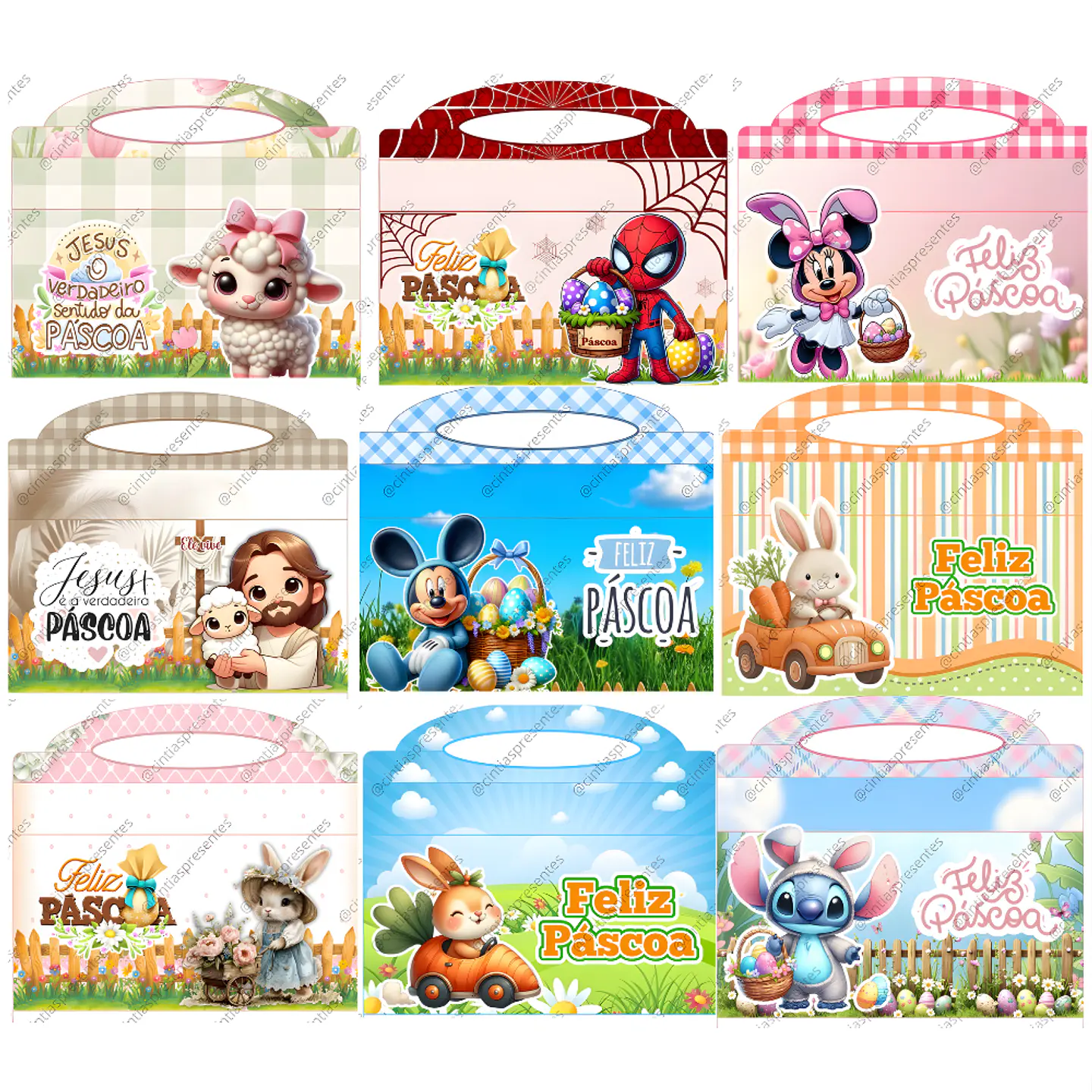 Arquivo Páscoa Sacolinhas para Chocolate 1