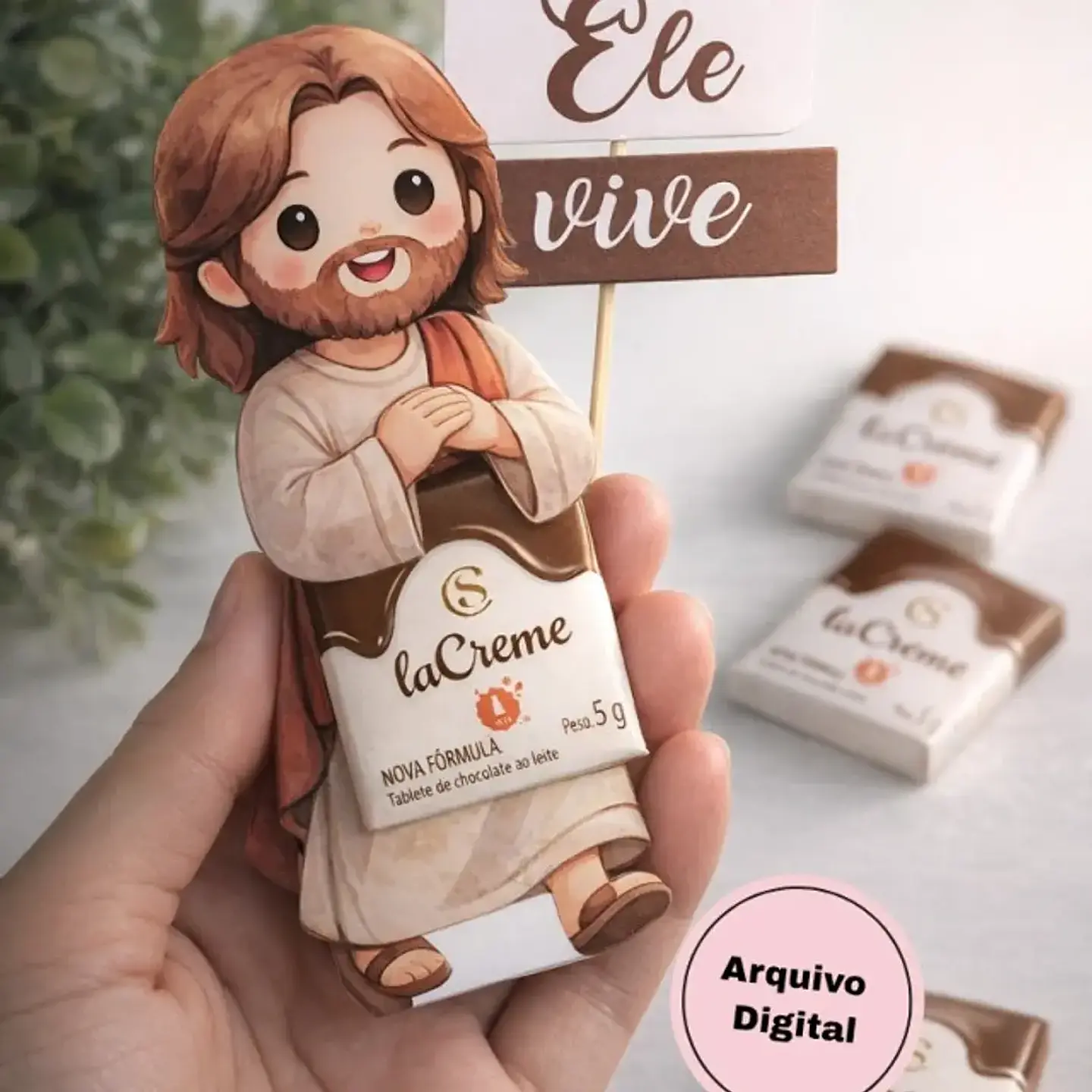 Arquivo Páscoa Cristã Display Porta Mini Tablete 1