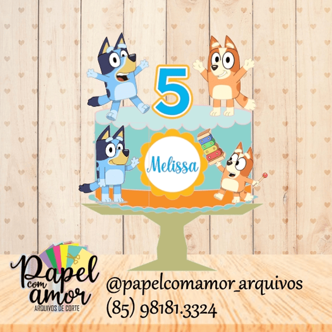 Arquivo topo de bolo bluey 1