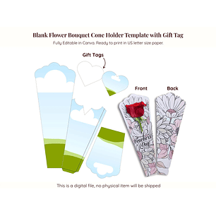 Arquivo  Cone para Buquê de Flores
