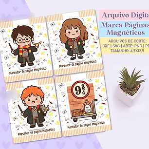 Arquivo Marcadores de Páginas Magnéticos - Harry Potter