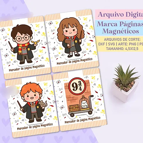 Arquivo Marcadores de Páginas Magnéticos - Harry Potter