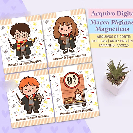 Arquivo Marcadores de Páginas Magnéticos - Harry Potter 1